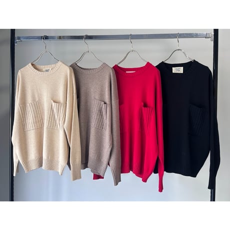 【MARGAUX VINTAGE】ビッグポケットニットPO
