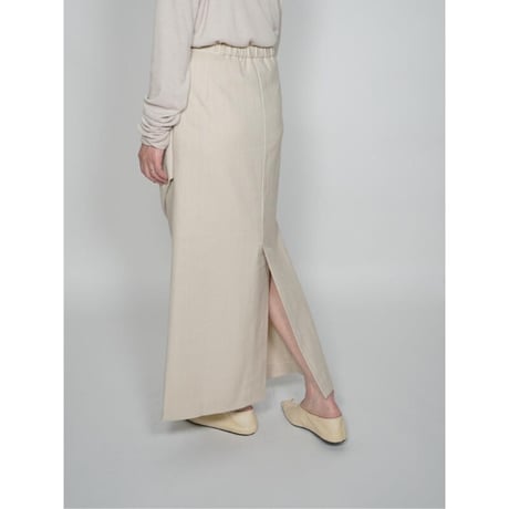 【YENN】UNEVEN DRAPED SKIRT