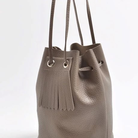 【blancle】S.LEATHER QUILTED DRAWSTRING BAG　bc1220