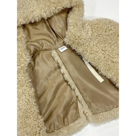 【YENN】CURL FUR CAPE　※8月下旬＝9月下旬納期