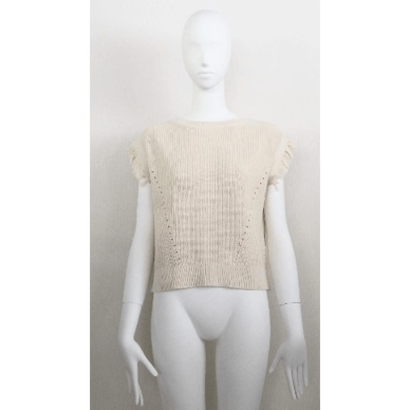 【Boutique Ordinary】2-Way Fringe Knit Vest ※限定カラーレッド