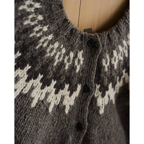 【anuke】Nordic Handknit Cardigan　※納期10月上旬〜11月上旬