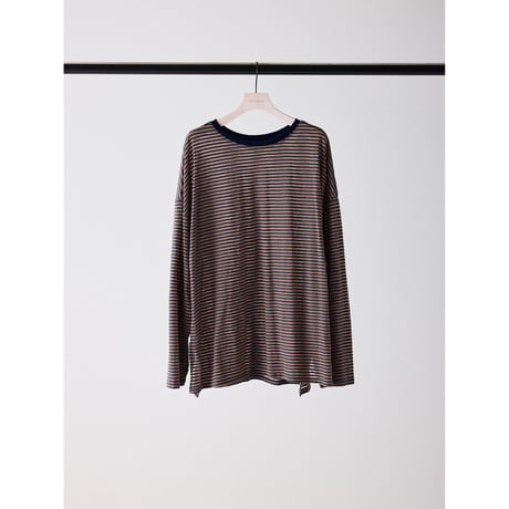 【CHIGNON】 ｼｱｰﾎﾞｰﾀﾞｰﾛﾝTEE