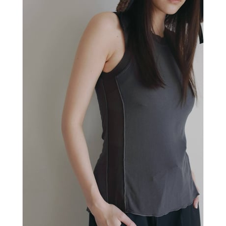 【anuke】Bicolor Tank Top