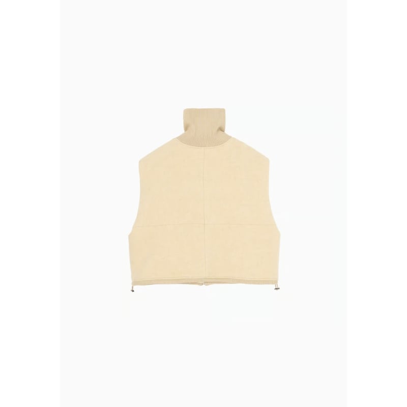 Hella WOOL HIGHNECK VEST ベージュ Hella WOOL HIGHNECK VEST ベージュ