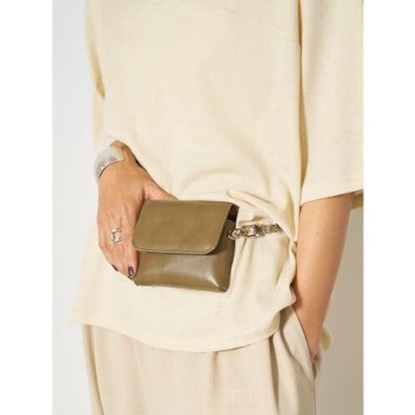 【YENN】CHAIN BELT POUCH