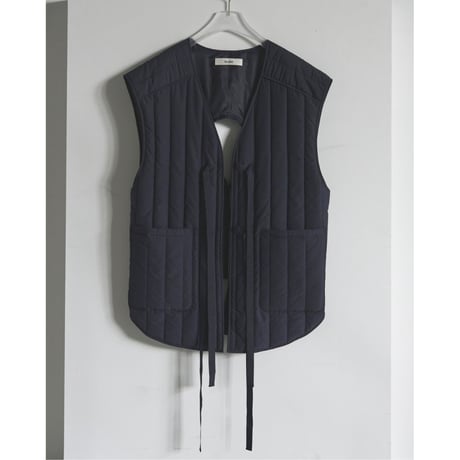 【anuke】Backopen Stripe Vest