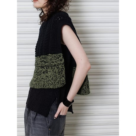 【YENN】HAND KNIT CAPE