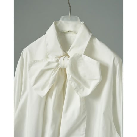 【anuke】Volume Ribbon Shirts※11月上～12月上