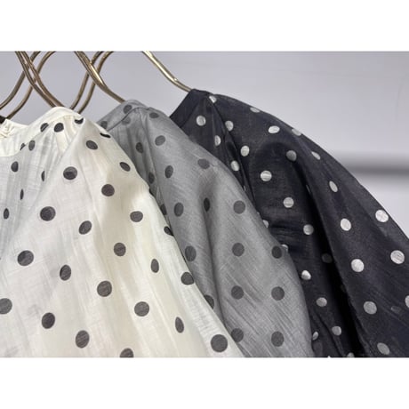 【MARGAUX VINTAGE】シアードットパフスリーブBL