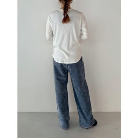 【YENN】MOLE TWILL TUCK WIDE