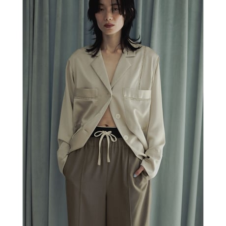 【anuke】Satin Tailored Shirts※10月上～11月上