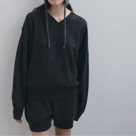 【anuke】Wool Vneck Knit