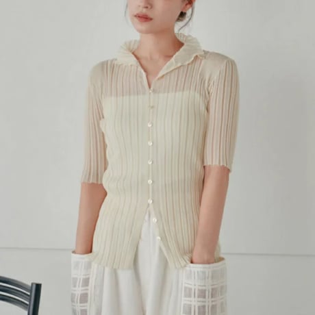 【Hella】high neck rib tops  ※納期4/下〜5/下