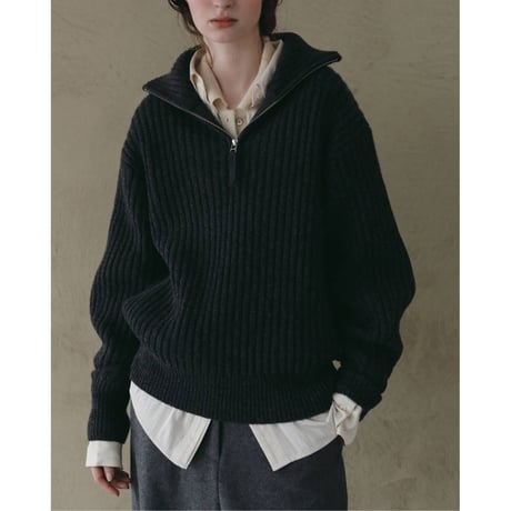 【anuke】Over Knit Shirts