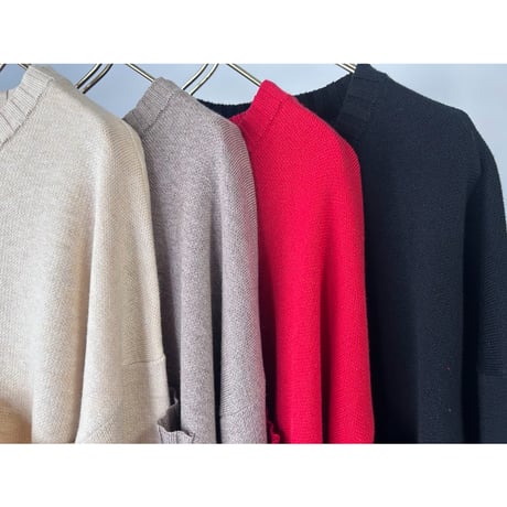 【MARGAUX VINTAGE】ビッグポケットニットPO