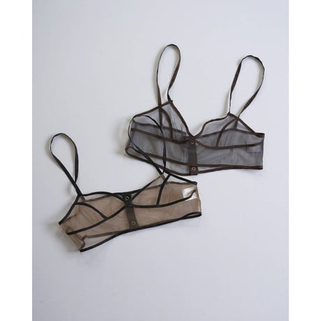 【anuke】Bicolor Tulle Bratop　※納期3月下旬～4月下旬
