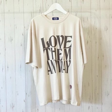 【L'ours Polaire et Bleu】LOVEプリントT