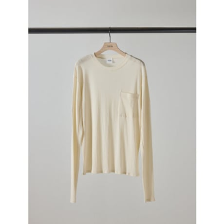 【YENN】SHEER RIB PK TOPS   ＊