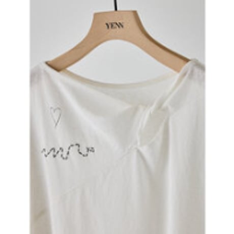 【YENN】TWIST PRINT TEE