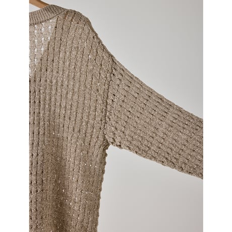 【YENN】OPENWORK KNIT CD