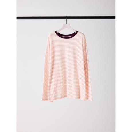 【CHIGNON】 ｼｱｰﾎﾞｰﾀﾞｰﾛﾝTEE