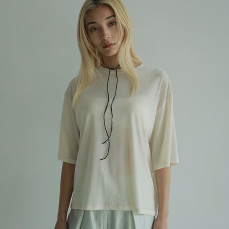 【anuke】Silkcord x Pearl Necklace