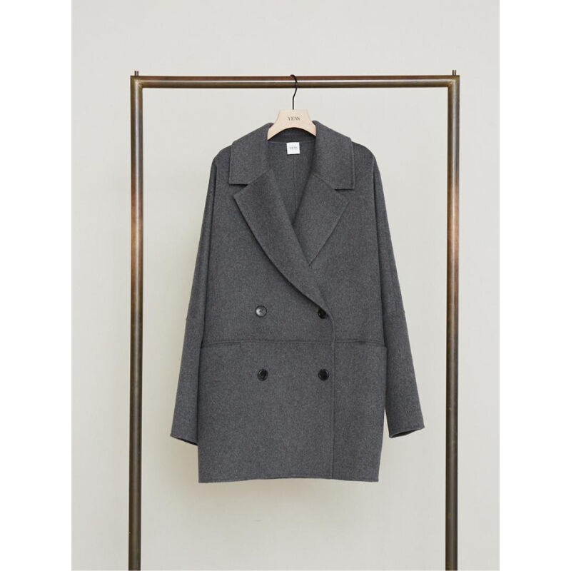 YENN】DOUBLE-FACE PEACOAT | selectshop kusukusu YENN】DOUBLE-FACE PEACOAT | selectshop kusukusu