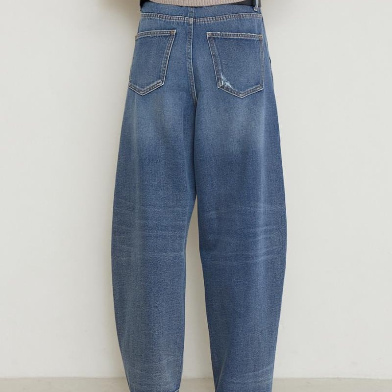 YENN】CURVED SEAM DENIM PT | selectshop kusukusu