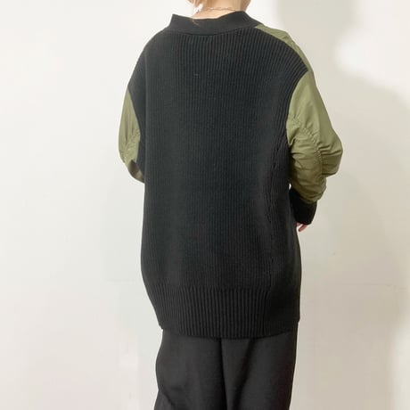 【 siro de labonte 】docking MA-1 cardigan