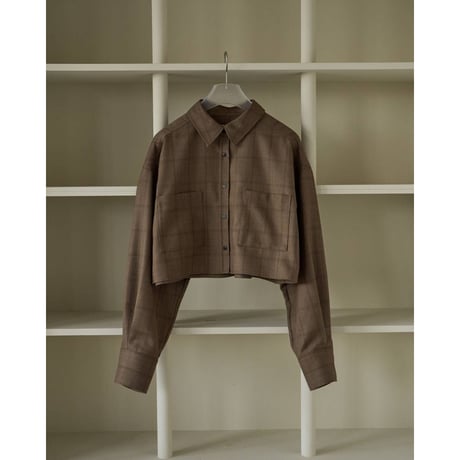 【anuke】Short Check Shirts　※納期9月中旬～10月中旬