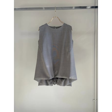 【MARGAUX VINTAGE】バルーンヘムノースリーブBL