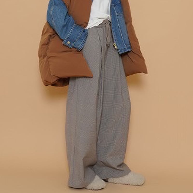 【CYAN TOKYO】レイヤーウエストグレンチェックワイド　未開封 CYAN TOKYO】レイヤーウエストグレンチェックワイド | selectshop kus