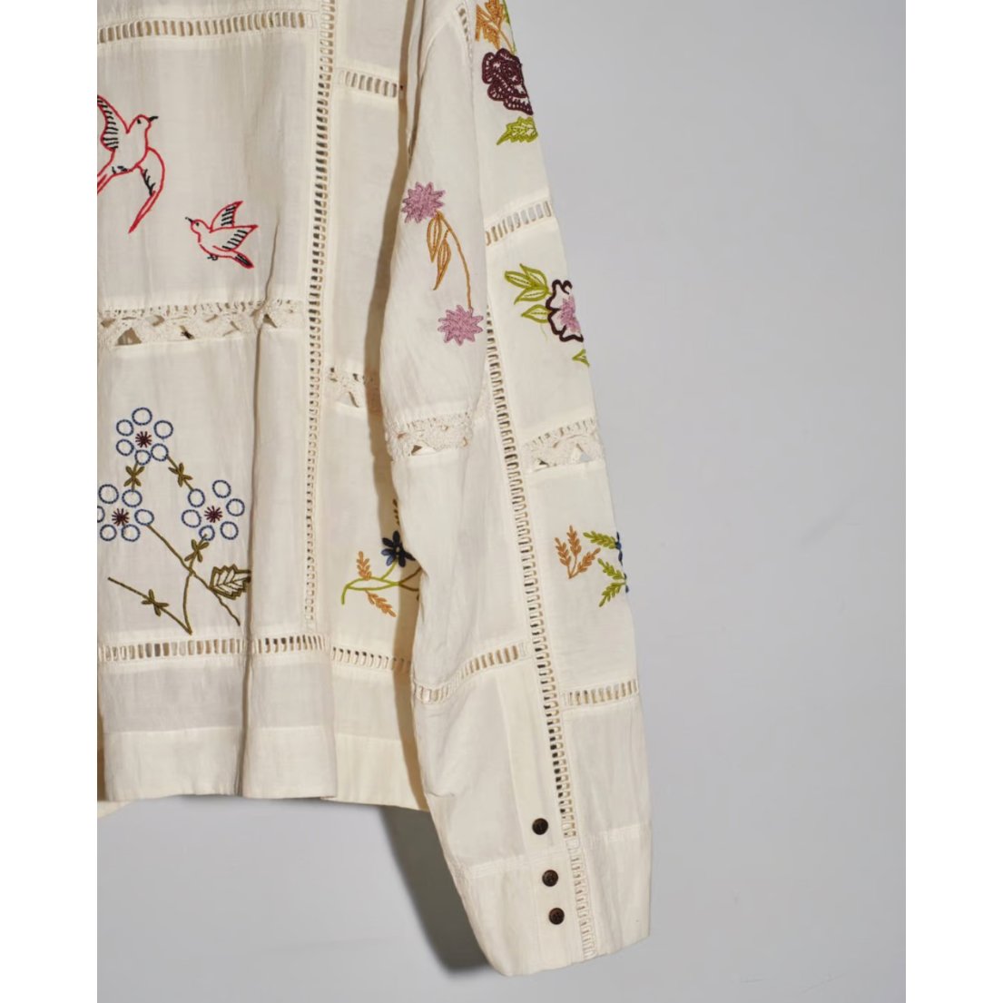 TODAYFUL】Embroidery Patchwork Shirts | selects