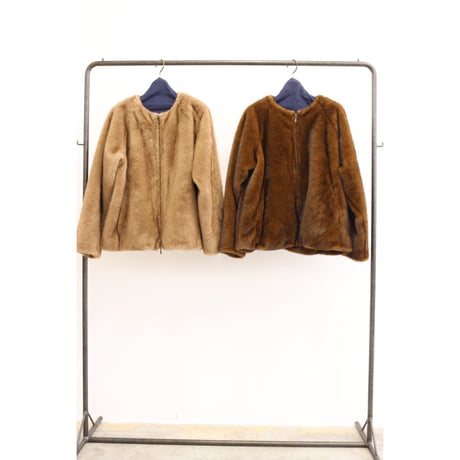 【LE MELANGE】ECOファージップアップブルゾン　※納期10月中旬～11月中旬