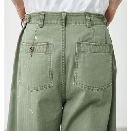 【KHA:KI】PAINT OVAL WIDE TROUSERS