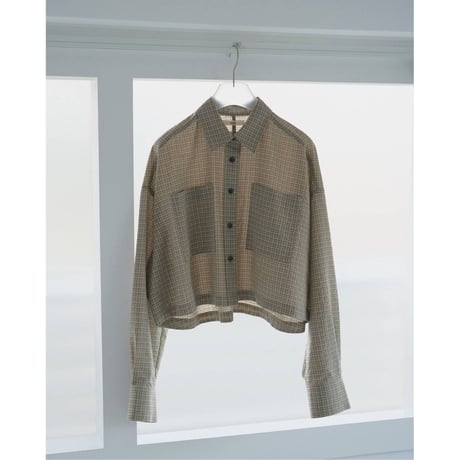 【anuke】Check Short Shirts