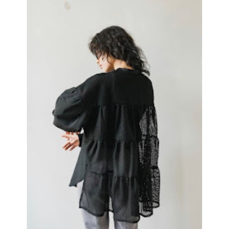 【AGAWD】バックティアードブラウス
