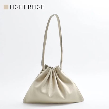 【blancle】S.LEATHER GATHER BAG bc1232