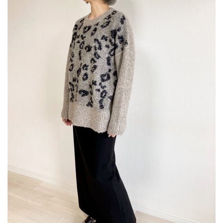 【 siro de labonte 】leopard pullover