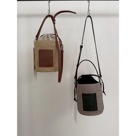 【Boutique Ordinary】Leather Combo Basket Pouch