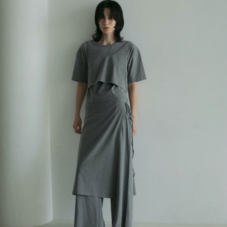 【anuke】Layered Cut T-shirts  ＊