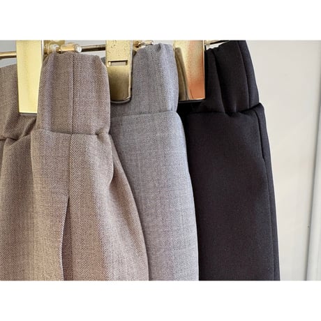 【MARGAUX VINTAGE】センタープレスウエストゴムパンツ