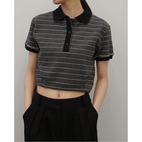 【TODAYFUL】Border Polo Tops