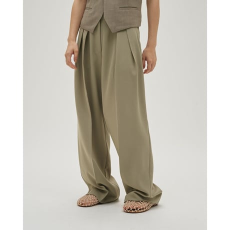 【TODAYFUL】Tuck Wide Trousers　※納期 3月中旬〜4月中旬