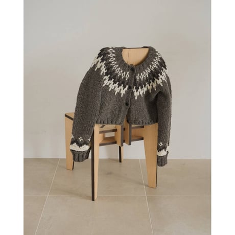【anuke】Nordic Handknit Cardigan　※納期10月上旬〜11月上旬