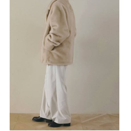 【anuke】Eco Minkfur Jacket　※納期11月下旬～12月下旬