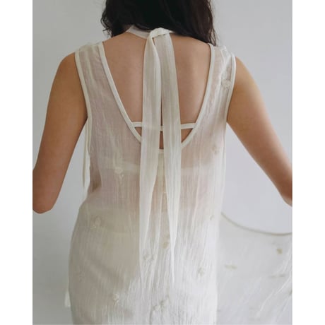 【anuke】Embroidery Sleeveless Onepiece　※納期8月中旬～9月中旬