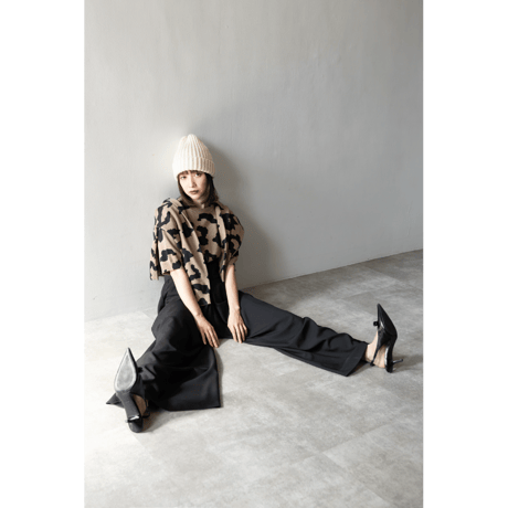 【MARGAUX VINTAGE】レオパードプリントハーフスリーブ