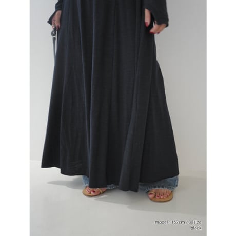 【YENN】SLUB FLARE DRESS  ＊